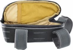 Evoc - Sacoche De Cadre 0,7 L - Bikepacking -Promos Vélo Électrique Magasin evoc sacoche de cadre 700 ml gris ouverte 3840x2160