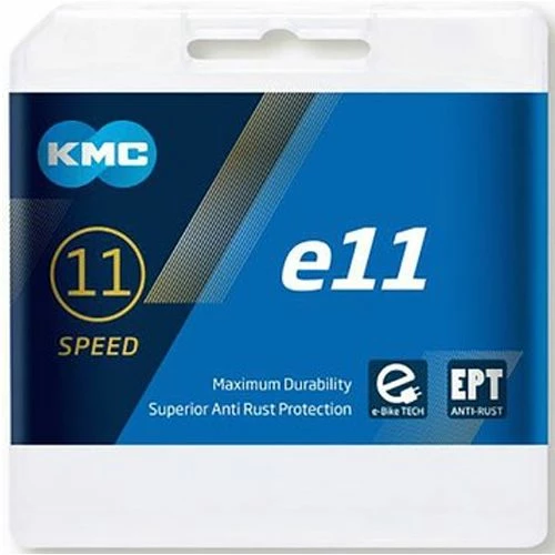KMC - E11 EPT - Chaîne Compatible 11 Vitesses - 136 Maillons 3 KMC - E11 EPT - Chaîne Compatible 11 Vitesses - 136 Maillons